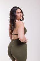 Short Olive Scrunch - Soleil du Sud