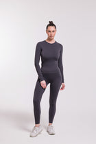 Legging Gris Taille Haute - Soleil du Sud