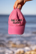 Casquette brodée rose et verte