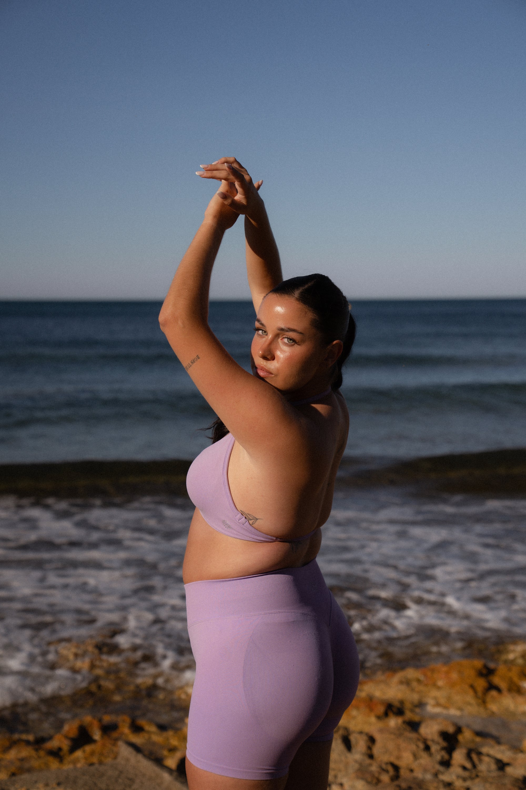 Short Light Purple Scrunch - Soleil du Sud