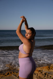 Short Light Purple Scrunch - Soleil du Sud